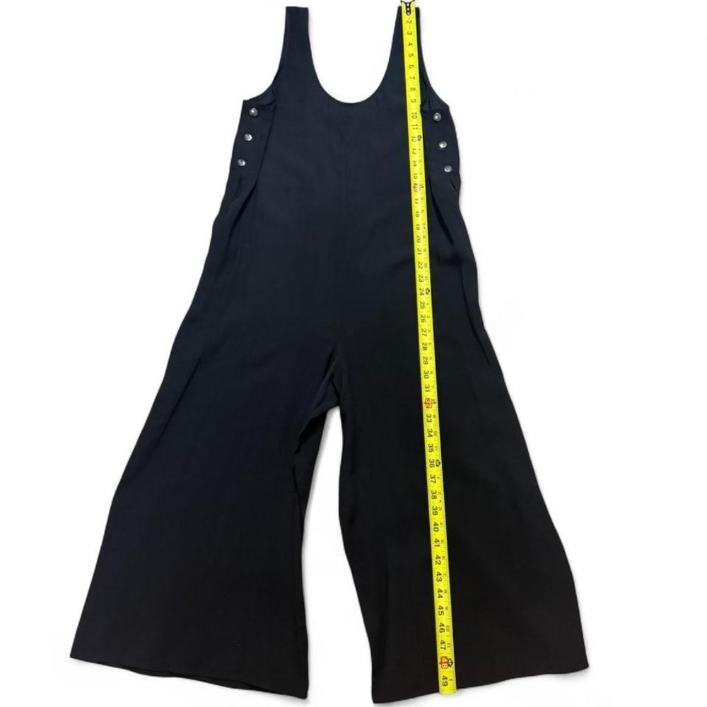 NWT BCBGENERATION Side Snapped Culotte Cottage core wide leg back Jumpsuit - Picture 6 of 8